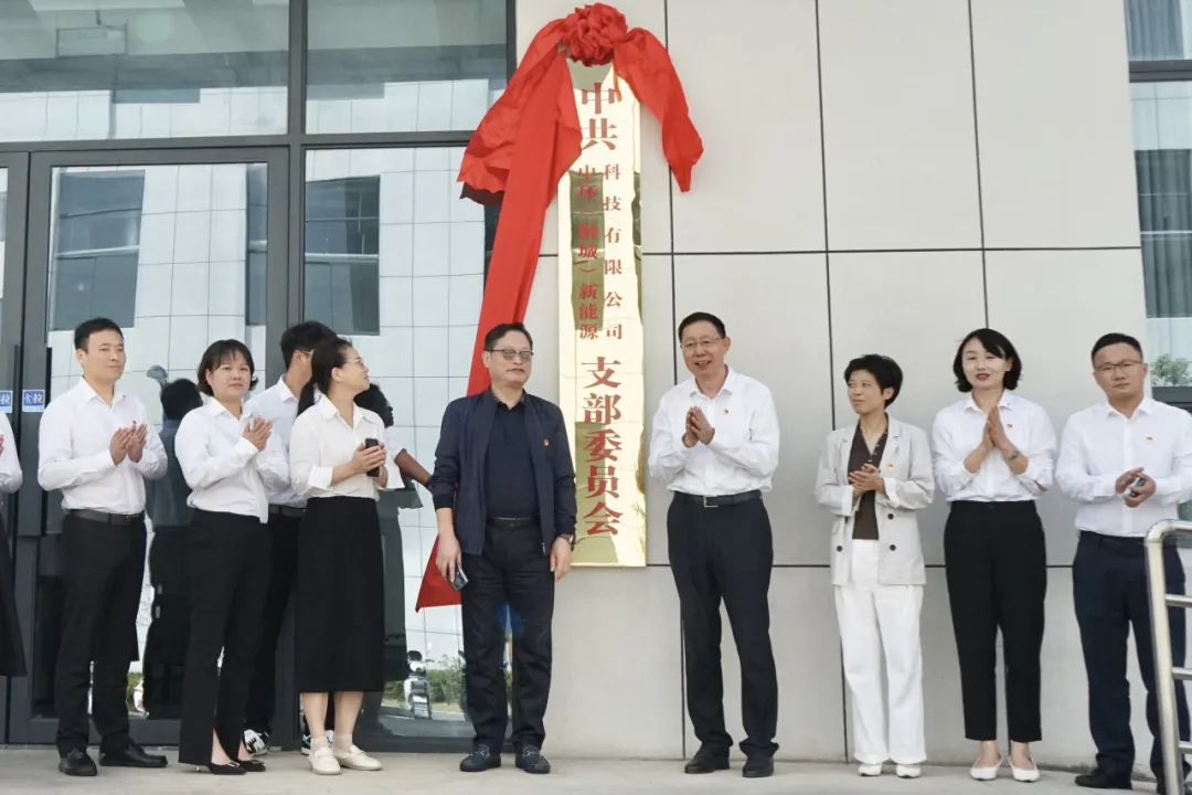 中共星空体育网页版,星空体育（中国）官方网站登录界面（桐城）新能源科技有限公司支部委员会成立大会暨揭牌仪式成功举行